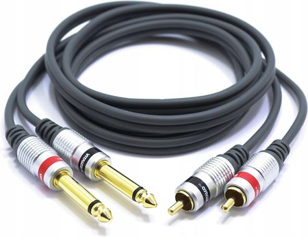 Kabel 2x Jack 6,3 Mono 2X Rca Vitalco MK50 1.5m - zdjęcie 2