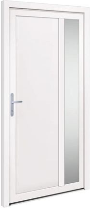 vidaXL Drzwi Wejściowe Białe 108x208cm PVC 3157096