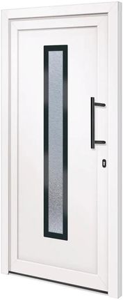 vidaXL Drzwi Wejściowe Białe 98x200cm PVC 3157080