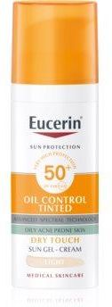 Eucerin Sun Oil Control Tinted Kremowy Żel Do Opalania Spf 50+ Odcień Light 50ml