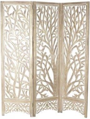 Dkd Home Decor Parawan Drewno Mango Lustro 153X2.5X182Cm