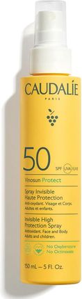 Caudalie Vinosun Protect Spf50 Niewidoczny Spray O Wysokiej Ochronie 150 ml