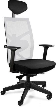 Fotel Biurowy Ergonomiczny Tune Czarny Biały
