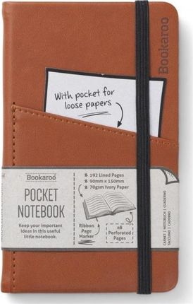 Bookaroo Notatnik Journal Pocket A6 Brązowy If