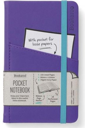 Bookaroo Notatnik Journal Pocket A6 Fioletowy If