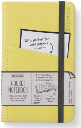 Bookaroo Notatnik Journal Pocket A6 Limonkowy If
