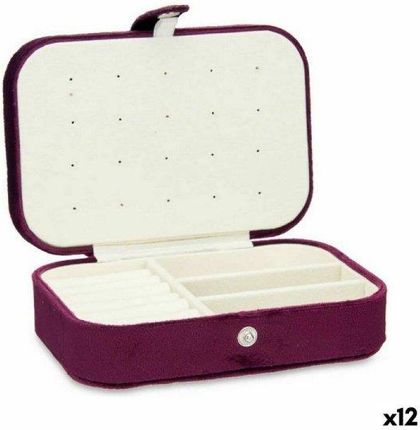 Gift Decor Pudełko Na Biżuterię Aksamit Bordeaux (16,2X6X11,5 Cm) (12 Sztuk) 46987045
