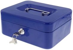 Zdjęcie Sonem Metalowa Kasetka Na Pieniądze Z Kluczem Sejf Niebieska 4414 - Brzesko