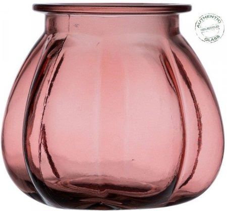 Bigbuy Home Wazon Różowy Szkło Z Recyklingu 18X18X16 Cm 62067599