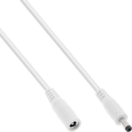 Inline Kabel Zasilający Inline Dc Extension Cable Plug Male/Female 4.0X1.7Mm Awg 18 White 1M