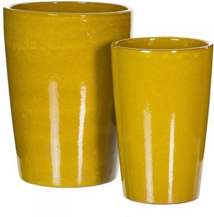 Bigbuy Home Wazon 37X37X49 Cm Ceramika Żółty (2 Sztuk) 62068547