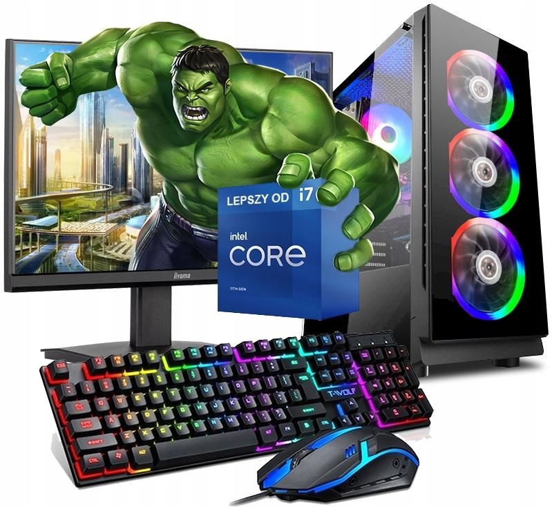 ゲーミングPC　i5 3550　SSD120GB　GTX1050Ti Zestaw PC Gamingowy I5 GTX 1050Ti 16/500 Komputer
