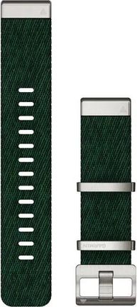 Garmin Nylonowy Pasek Żakardowy Quickfit Fenix 6 Zielony 22mm (101300800)