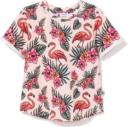 T-shirt bawełniany Tropikalne flamingi