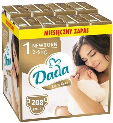 Dada Pieluszki Extra Care Rozmiar 1 2-5kg 208Szt