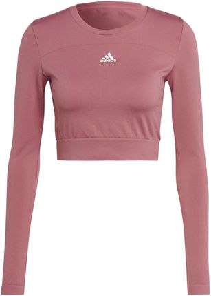 Damska Koszulka z długim rękawem Adidas W Sml Fit LS Hr7762 – Różowy