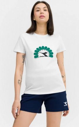 Damski t-shirt z nadrukiem Diadora T-shirt SS Graphic - biały