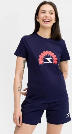 Damski t-shirt z nadrukiem Diadora T-shirt SS Graphic - granatowy