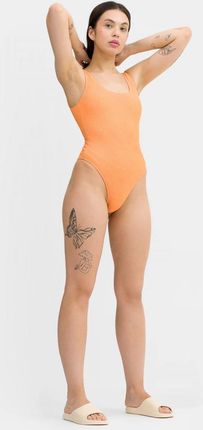Damski kostium kąpielowy jednoczęściowy Champion Legacy Swimming Suit - pomarańczowy