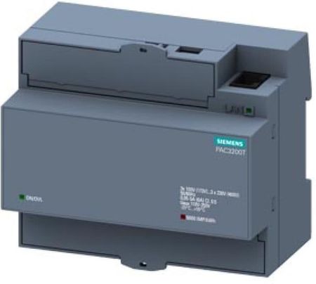 Siemens Miernik Parametrów Sieci Pac3200T Pomiar Pośredni X 1A Lub 5A Modbus Tcp Ip Webserwer Montaż Na Szynie Din 7KM32000CA011AA0