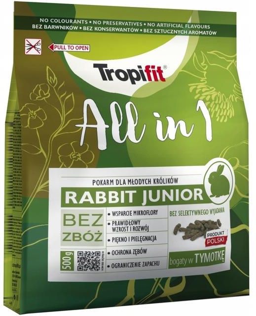 Tropical Carn Rabbit Tropical Tropifit All In 1 Rabbit Junior 500G - Ceny i opinie - Ceneo.pl
