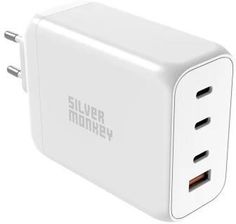 Silver Monkey Ładowarka sieciowa GaN 200W USB-C PD + USB 3.0 QC W (SMA154)