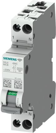 Siemens Wyłącznik Nadmiarowoprądowy Z Pomiarem I Komunikacją Sentroncom Wifi Ac 230V 6Ka 1+N Charakterystyka B 16A Trms 5SL60166MC