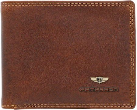 Skórzany męski portfel Peterson PTN WL-0305-COM