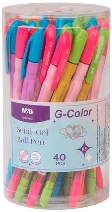 Długopis Żelowy Semi-Gel 0,5Mm Nieb. 40Szt M&G