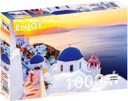 Enjoy Puzzle Wschód Słońca W Santorini Grecja 1000El.