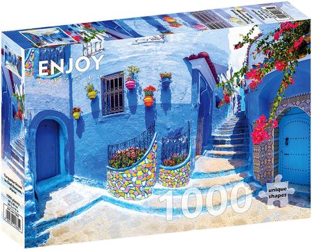 Enjoy Puzzle Szafszawan Niebieskie Miasto Maroko 1000El.