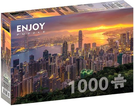 Enjoy Puzzle Wschód Słońca W Hongkongu Chiny 1000El.
