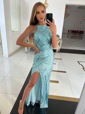 Zdjęcie Pretty Women Sukienka Długa Mojito Bis Błękitny - Dobczyce