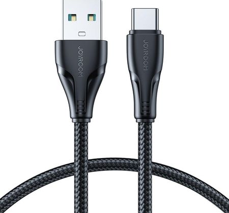 Joyroom Kabel USB kabel USB - USB C 3A Surpass Series do szybkiego ładowania i transferu danych 0,25 m czarny (S-UC027A11)