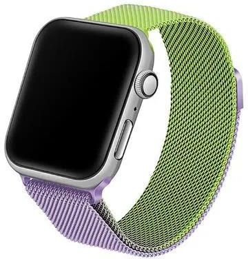 Beline Pasek Steel Do Apple Watch 2/3/4/5/6/7/8/Se/Se 2 (38/40/41mm) Zielono-Purpurowy
