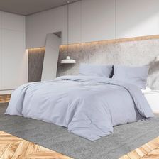 Vidaxl Zestaw Pościeli Szary 140X200cm Lekka Mikrofibra