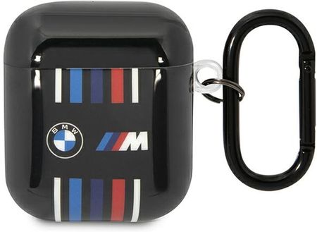 Bmw Airpods 1/2 Cover Czarny/Black Multiple Colored Lines