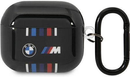 Bmw Airpods 3 Gen Cover Czarny/Black Multiple Colored Lines