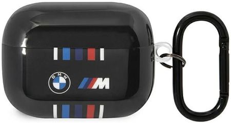 Bmw Airpods Pro Cover Czarny/Black Multiple Colored Lines