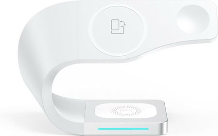 Ładowarka bezprzewodowa indukcyjna MagSafe do Apple Watch iPhone AirPods (White)