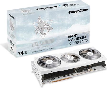 PowerColor Radeon RX 7900 XTX Hellhound Spectral White 24GB GDDR6 (RX7900XTX24GLOCWHITE)