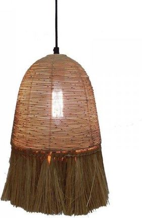 Bigbuy Home Lampa Sufitowa Metal 20 X 47 Cm Naturalne Włókno