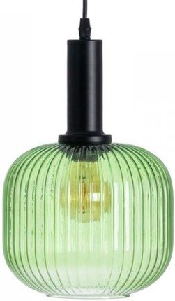 Bigbuy Home Lampa Sufitowa Szkło Metal Kolor Zielony 20 X 30 Cm