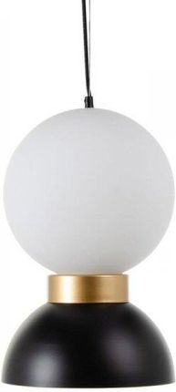 Bigbuy Home Lampa Sufitowa Szkło Czarny Metal Biały 25 X 40 Cm