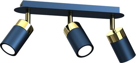 Lampa sufitowa JOKER NAVY BLUE/GOLD 3xGU10