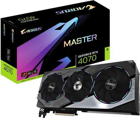 GIGABYTE GeForce RTX 4070 AORUS Master 12GB GDDR6X (GVN4070AORUSM12GD)