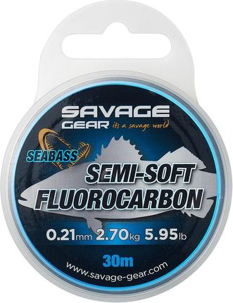 Savage Gear Fluorocarbon Semi-Soft Seabass 30 Clear 143903
