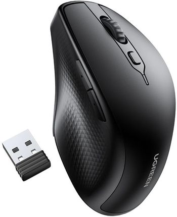 Ugreen myszka komputerowa bezprzewodowa ergonomiczna czarna (MU101)