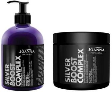 Joanna Professional SILVER BOOST szampon + odżywka srebrny blond 2x500g