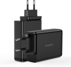 Choetech ładowarka GaN 140W 4 porty (2x USB C, 2x USB) czarna (PD6005)
